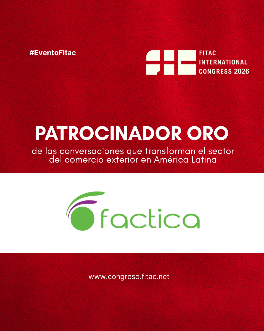 Factica, Patrocinador Oro del FITAC International Congress 2026